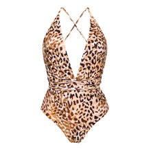 Laad de afbeelding in de Gallery-viewer, Product Front: Rio De Sol One-Piece Leopard New Vegas