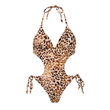 Laad de afbeelding in de Gallery-viewer, Product Front: Rio De Sol One-Piece Leopard Trikini