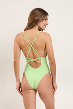 Laad de afbeelding in de Gallery-viewer, Model Back: Rio De Sol One-Piece Sand-Menta Sunny