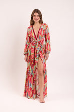 Laad de afbeelding in de Gallery-viewer, Model Front: Rio De Sol Maxi Dresses Sea-Bloom Long Dress Verona