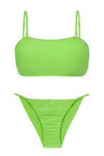 Laad de afbeelding in de Gallery-viewer, Product Front: Rio De Sol Set Set Lemon Bandeau-Reto Cheeky-Fixa