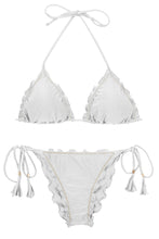 Laad de afbeelding in de Gallery-viewer, Product Front: Rio De Sol Set Set Shimmer-White Frufru