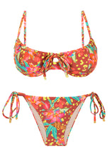 Laad de afbeelding in de Gallery-viewer, Product Front: Rio De Sol Set Set Tropics Balconet-Tie Lacinho