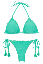 Laad de afbeelding in de Gallery-viewer, Product Front: Rio De Sol Set Set Uv-Atlantis Tri Frufru-Fio