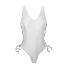 Laad de afbeelding in de Gallery-viewer, Product Front: Rio De Sol One-Piece Shimmer-White Zoe