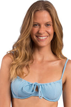 Laad de afbeelding in de Gallery-viewer, Gallery: Rio De Sol Top Top Dots-Sky Balconet-Tie