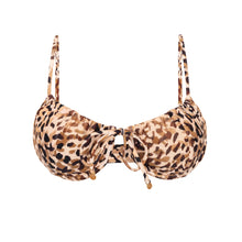 Laad de afbeelding in de Gallery-viewer, Product Front: Rio De Sol Top Top Leopard Balconet-Tie