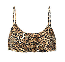 Laad de afbeelding in de Gallery-viewer, Product Front: Rio De Sol Top Top Leopardo Babado