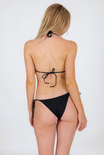 Laad de afbeelding in de Gallery-viewer, Model Back: Rio De Sol Top Top Nero Tri-Inv
