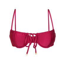 Laad de afbeelding in de Gallery-viewer, Product Front: Rio De Sol Top Top Shimmer-Desejo Balconet-Tie