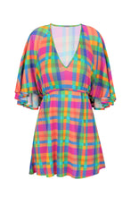 Laad de afbeelding in de Gallery-viewer, Product Front: Rio De Sol Mini Dress Tulip-Garden Mini Dress