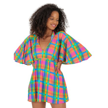 Laad de afbeelding in de Gallery-viewer, Gallery: Rio De Sol Mini Dress Tulip-Garden Mini Dress