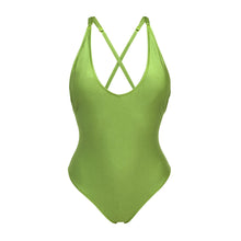 Laad de afbeelding in de Gallery-viewer, Product Front: Rio De Sol One-Piece Shimmer-Botanica Sunny
