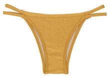 Laad de afbeelding in de Gallery-viewer, Product Front: Rio De Sol Bottom Calcinha Gold Duo

