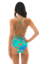 Laad de afbeelding in de Gallery-viewer, Model Back: Rio De Sol One-Piece Acqua Flora New Vegas
