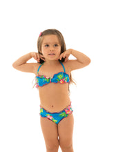 Laad de afbeelding in de Gallery-viewer, Model Front: Rio De Sol Girl's Two-Piece Hookeri Girl
