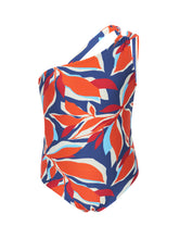 Laad de afbeelding in de Gallery-viewer, Product Front: Rio De Sol Girl's One-Piece Leaves Santorini-Kids
