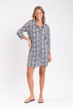 Laad de afbeelding in de Gallery-viewer, Image 07: Rio De Sol Shirtdress Ikat Chemise
