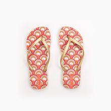 Laad de afbeelding in de Gallery-viewer, Product Front: Rio De Sol Flip-Flop Floral-Scales Slim
