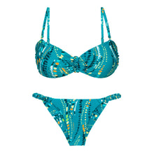 Laad de afbeelding in de Gallery-viewer, Product Front: Rio De Sol Set Set Rain Bandeau-Crispy Cheeky-Crispy
