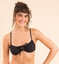 Laad de afbeelding in de Gallery-viewer, Image 08: Rio De Sol Top Top Dots-Black Balconet-Tie
