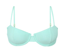 Laad de afbeelding in de Gallery-viewer, Product Front: Rio De Sol Top Top Malibu-Menta Balconet
