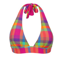 Laad de afbeelding in de Gallery-viewer, Product Front: Rio De Sol Top Top Tulip-Garden Halter-Cos
