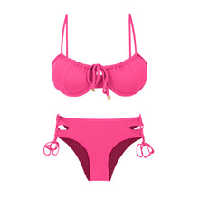 Laad de afbeelding in de Gallery-viewer, Product Front: Rio De Sol Set Set Mtx-Ultrapink Balconet-Tie Madrid
