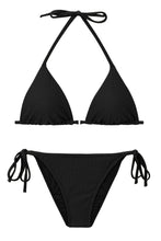 Laad de afbeelding in de Gallery-viewer, Product Front: Rio De Sol Set Set Bora-Black Tri-Inv Lacinho
