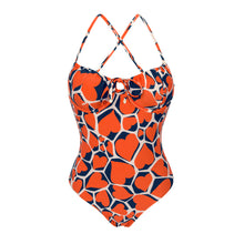 Laad de afbeelding in de Gallery-viewer, Product Front: Rio De Sol One-Piece Amore-Red Julia
