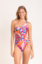 Laad de afbeelding in de Gallery-viewer, Model Front: Rio De Sol One-Piece Funny Santorini
