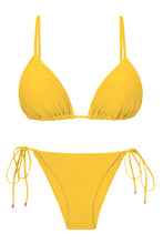 Laad de afbeelding in de Gallery-viewer, Product Front: Rio De Sol Set Set Sunflower Tri-Inv Lacinho
