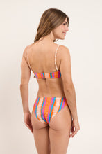 Laad de afbeelding in de Gallery-viewer, Model Back: Rio De Sol Top Top Stripes Bandeau-Reto
