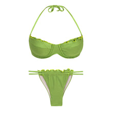 Laad de afbeelding in de Gallery-viewer, Product Front: Rio De Sol Set Set Shimmer-Botanica Balconet-Frufru Pipa-Frufru

