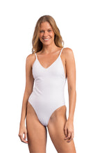 Laad de afbeelding in de Gallery-viewer, Model Front: Rio De Sol One-Piece Bora-White Hype
