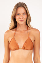 Laad de afbeelding in de Gallery-viewer, Gallery: Rio De Sol Top Top Shimmer-Nocciola Frufru
