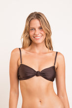 Laad de afbeelding in de Gallery-viewer, Gallery: Rio De Sol Top Top Shimmer-Coffee Bandeau-Joy
