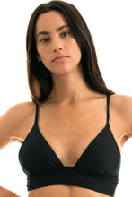 Laad de afbeelding in de Gallery-viewer, Gallery: Rio De Sol Top Top Cloque Preto Tri Cos
