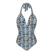 Laad de afbeelding in de Gallery-viewer, Product Front: Rio De Sol One-Piece Ikat Mel-Op
