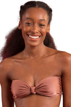 Laad de afbeelding in de Gallery-viewer, Gallery: Rio De Sol Top Top Shimmer-Copper Bandeau-Joy
