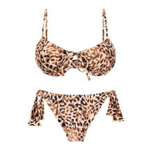 Laad de afbeelding in de Gallery-viewer, Product Front: Rio De Sol Set Set Leopard Balconet-Tie Italy
