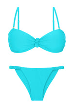 Laad de afbeelding in de Gallery-viewer, Product Front: Rio De Sol Set Set Miami Bandeau-Crispy Cheeky-Crispy
