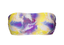 Laad de afbeelding in de Gallery-viewer, Product Front: Rio De Sol Top Top Tiedye-Purple Bandeau-Reto
