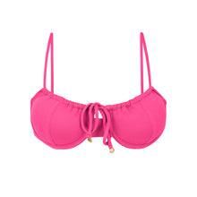 Laad de afbeelding in de Gallery-viewer, Product Front: Rio De Sol Top Top Mtx-Ultrapink Balconet-Tie
