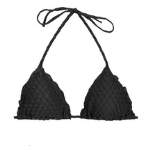 Laad de afbeelding in de Gallery-viewer, Product Front: Rio De Sol Top Top Kiwanda Preto Frufru
