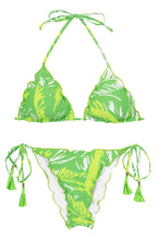 Laad de afbeelding in de Gallery-viewer, Product Front: Rio De Sol Set Set Green-Palms Frufru
