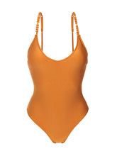 Laad de afbeelding in de Gallery-viewer, Product Front: Rio De Sol One-Piece Shimmer-Nocciola Hype-Noa

