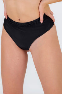 Bodem Shimmer-zwarte hotpants