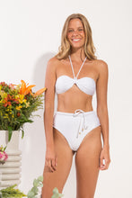 Laad de afbeelding in de Gallery-viewer, Bodem Shimmer-witte riem-hoge taille
