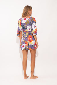 Garden-Flower Mini Dress